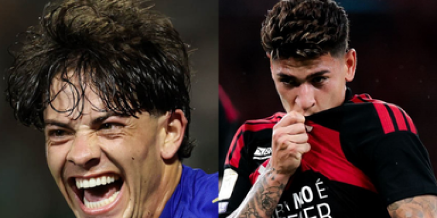Jogadores de Flamengo e Palmeiras