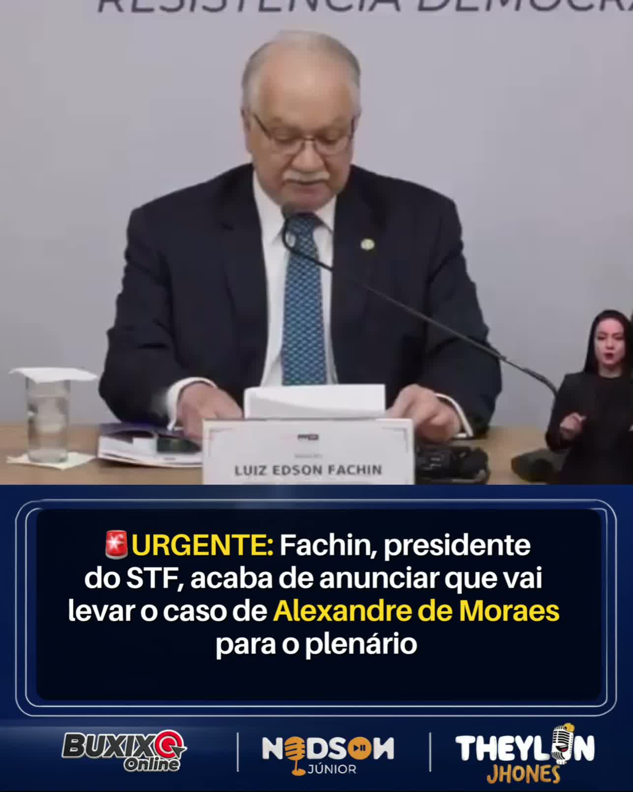 Pronunciamento da presidência do Supremo Tribunal Federal sobre integridade institucional