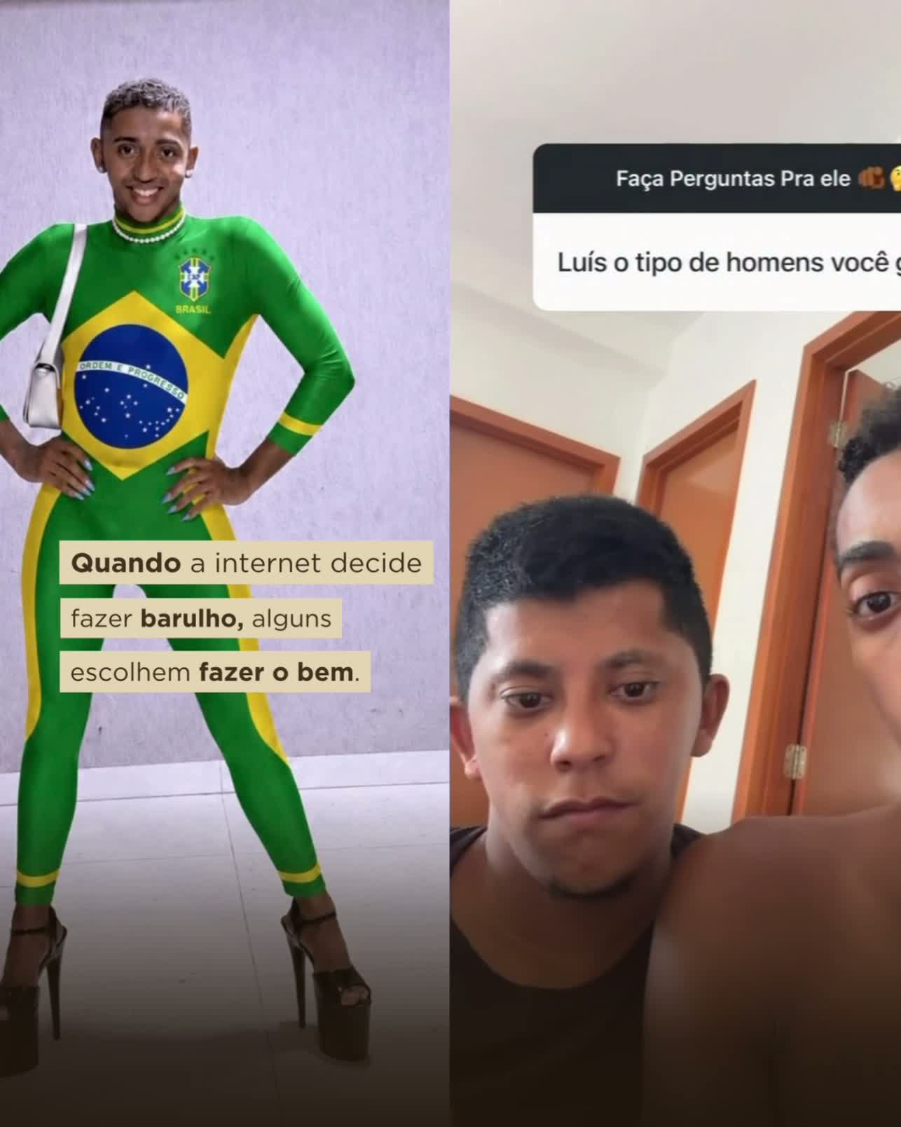 Cicinha Rau Rau e Luís em vídeo viral nas redes sociais